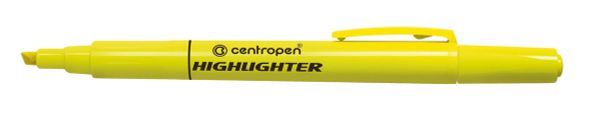 Текстовыделители флуоресцентные 8722/1 1-4 мм, 10 шт, 8722/1 желтый, Centropen 8722/1