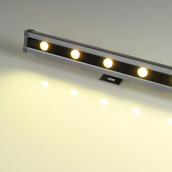 Светодиодный прожектор AR-LINE-1000L-48W-24V RGB-Day4000 (Grey, 15x45 deg, DMX512) (Arlight, Закрытый) 027282