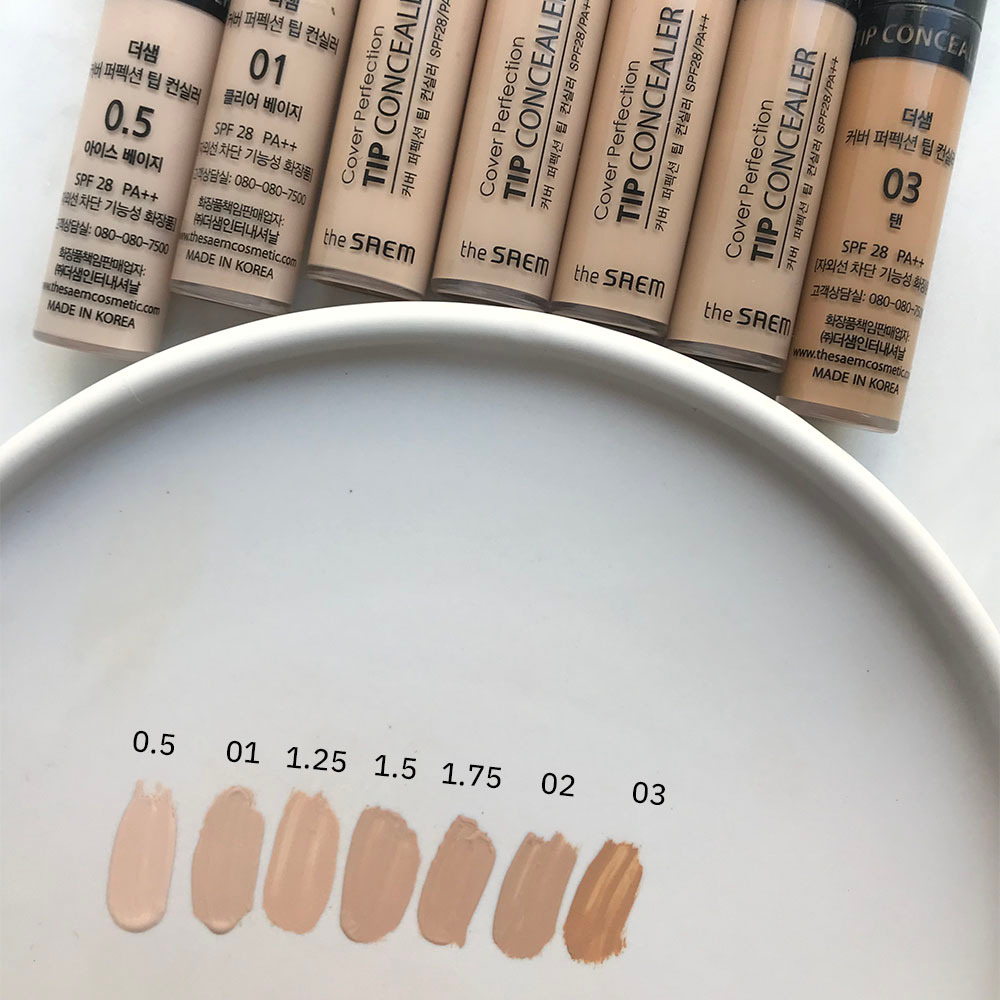 Жидкий консилер The Saem Cover Perfection Tip Concealer