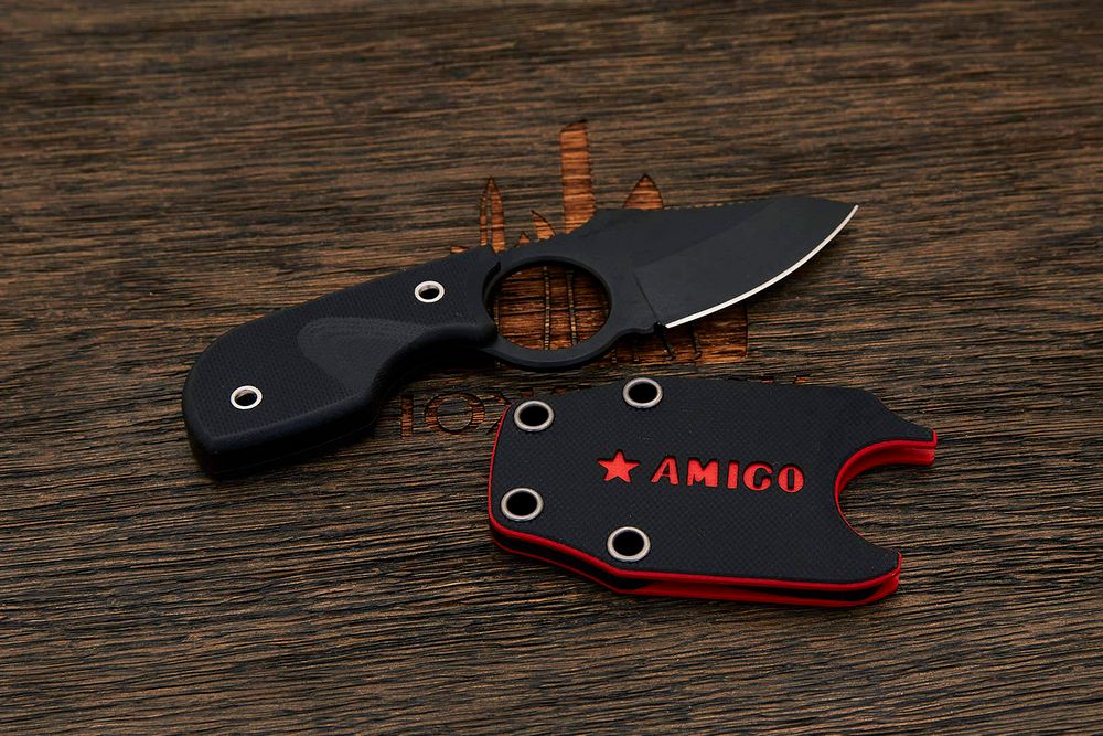 Нож EDC (разделочный) Kizlyar Supreme Amigo-X, клинок 45мм, AUS-8, G10