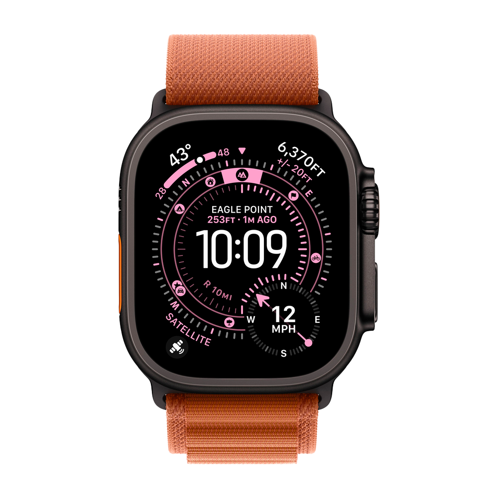 Умные часы Apple Watch Ultra 3 (2025) GPS + Cellular, 49mm, Black Titanium Case with Terra Cotta Alpine Loop, M