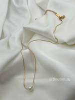 Цепочка (колье) золото с жемчужиной