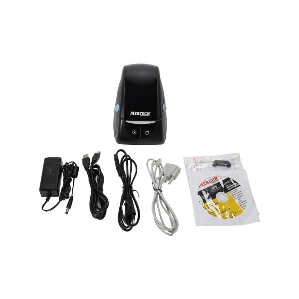 Термопринтер этикеток MERTECH LP58 EVA RS232-USB Black