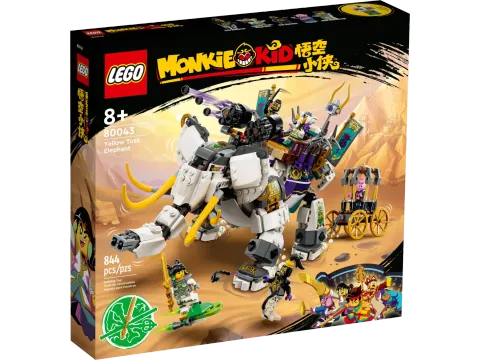 Конструктор LEGO Monkie Kid 80043 Воссоздание слона с жёлтым бивнем