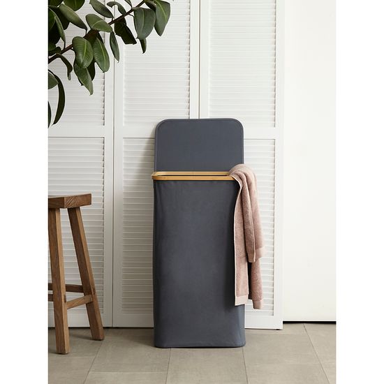 Корзина для белья neat tall, 41х35х74 см, серая