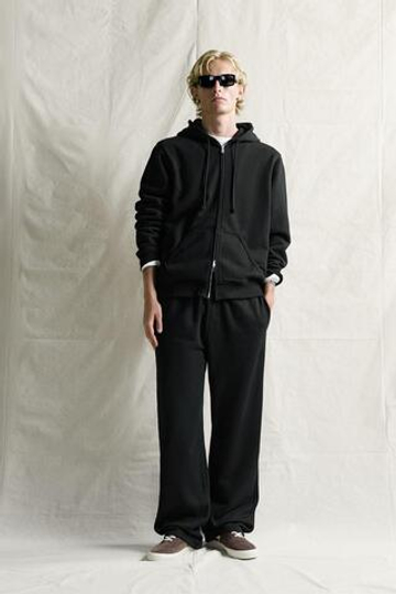 ZARA БРЮКИ-ДЖОГГЕРЫ RELAXED FIT, ЧЕРНЫЙ