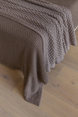 Покрывало 150x220 Luxberry Boucle коричневое
