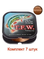 леска рыболовная T.F.W. 0,40mm 100m, 3 штуки