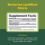 Natural Factors, берберин, LipoMicel Matrix, 500 мг, 90 капсул с жидкостью