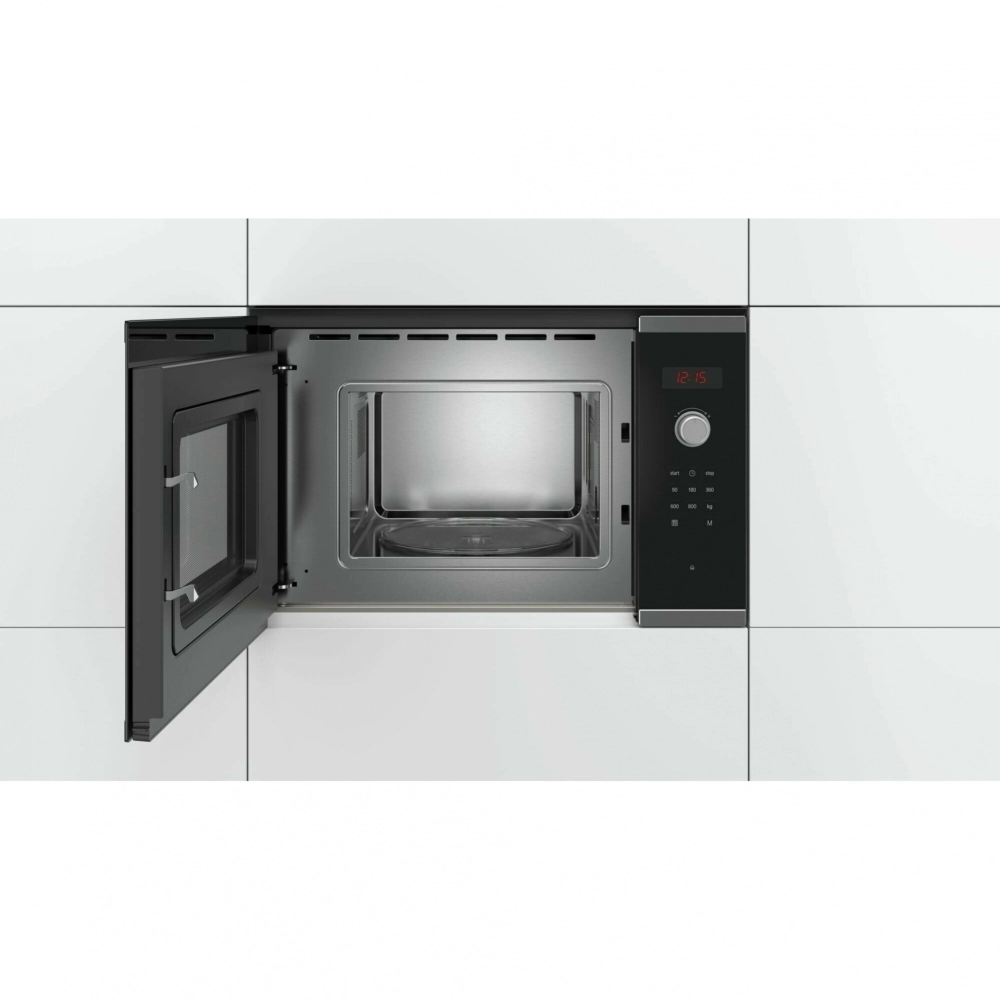 Встраиваемая микроволновая печь Bosch BFL523MS0 20л. 800Вт нержавеющая сталь/черная