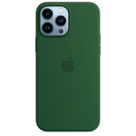 Силиконовый чехол с поддержкой MagSafe Apple Silicone Case для iPhone 13 Pro Max, Clover (Зеленый клевер)