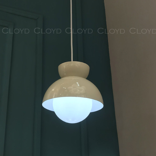Подвесной светильник Cloyd ERMA-A P1 / Ø20 см - кремовый (арт.11341)