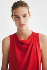 Топ с драпировкой и платочным низом - H&M