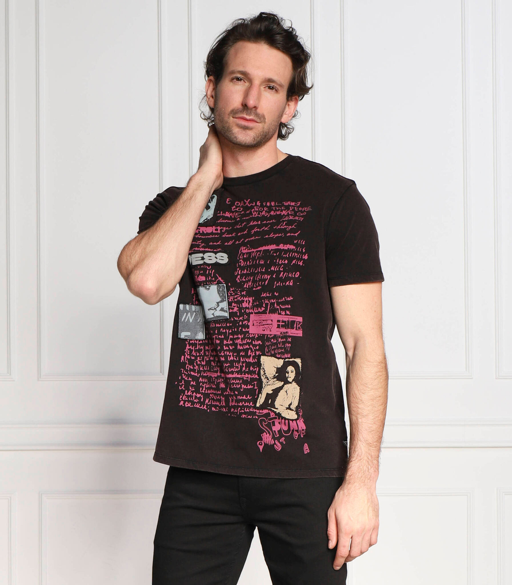 футболка GUESS - коричневый(M3RI61 KBDL0)