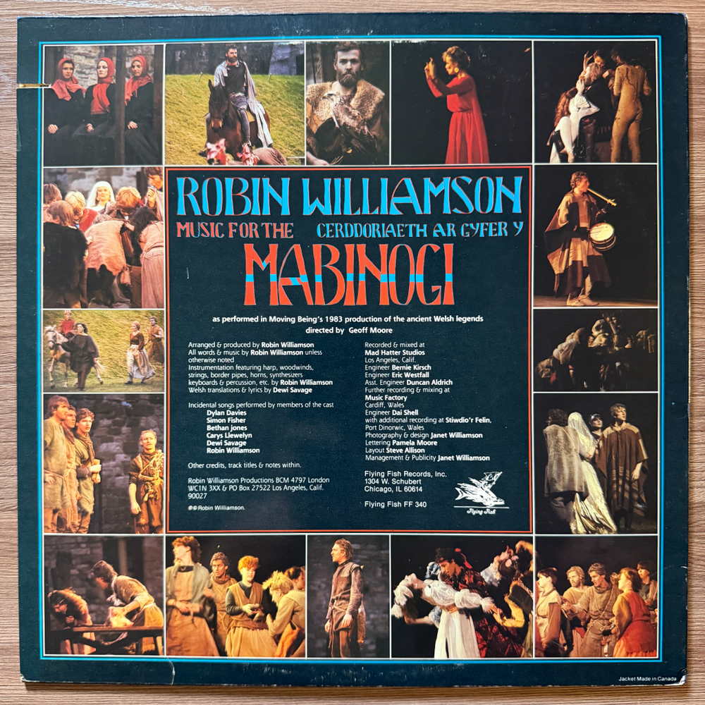 Robin Williamson – Music For The Mabinogi = Cerddoriaeth Ar Gyfer Y Mabinogi (США 1984г.)