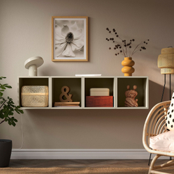 IKEA EKET  (ИКЕА ЕКЕТ)  -  Комбинация подвесных шкафов - бежевый 140x35x35 см