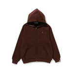 A Bathing Ape Metal One Point Full Zip Худи коричневый