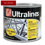 Эмаль-грунт по ржавчине 3в1  красная  0,8кг РАДУГА  Ultra Lines