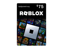 Карта оплаты Roblox 75 USD USA [Цифровая версия] (для ПК, цифровой код доступа)