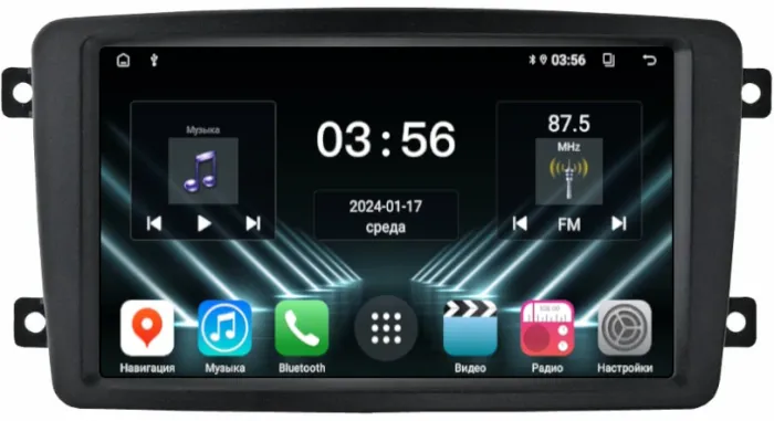 Магнитола для Mercedes-Benz G W463 2000-2006, C W203 2000-2004, Vito, Viano W639 - FarCar S280 монитор 7" на Android 13