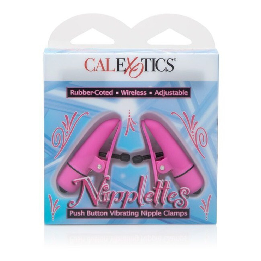 Виброзажимы на соски Nipplettes (Цвет: розовый)
