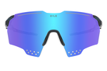Спортивные очки с диоптриями HILX Gladiator (L) / Shiny Crystal Dark Green / Blue Mirror Lens
