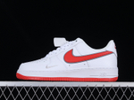 Купить Nike Air Force 1 White Habanero Red Mini Swoosh (GS) в Москве