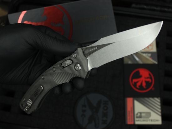 Нож Microtech Amphibian 137RL-10FLNC клинок из стали M390MK, рукоять Aluminum