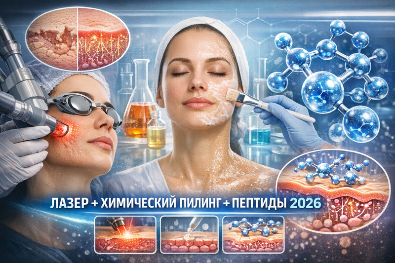 Постакне 2026 жылы: неліктен "лазер + химиялық пилинг + регенерацияланатын пептидтер" комбинациясы ең жоғары нәтиже береді