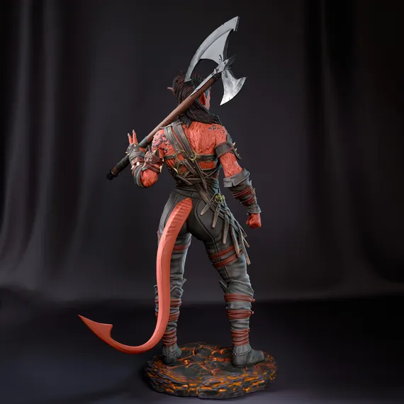 Karlach big Axe - Baldur's Gate 3
