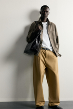 БРЮКИ BARREL FIT СО СКЛАДКАМИ — ZARA
