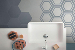 Adex Pavimento Hexagono White 20x23
