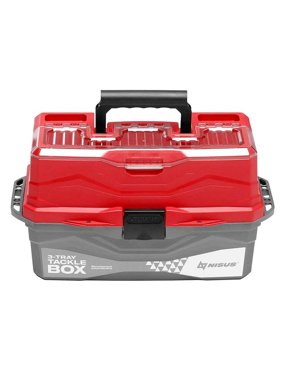 Ящик для снастей Nisus Tackle Box трехполочный красный (N-TB-3-R)
