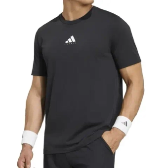 Мужская теннисная футболка Adidas Tennis Category Graphic - black/white
