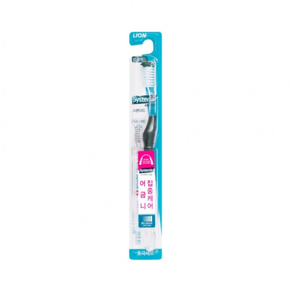 Зубная щетка LION Systema Deep clean standard toothbrush Средняя жесткость