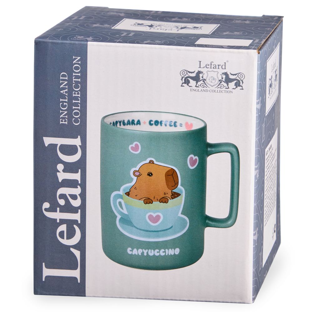 КРУЖКА LEFARD "CAPYBARA+COFFEE" 400МЛ