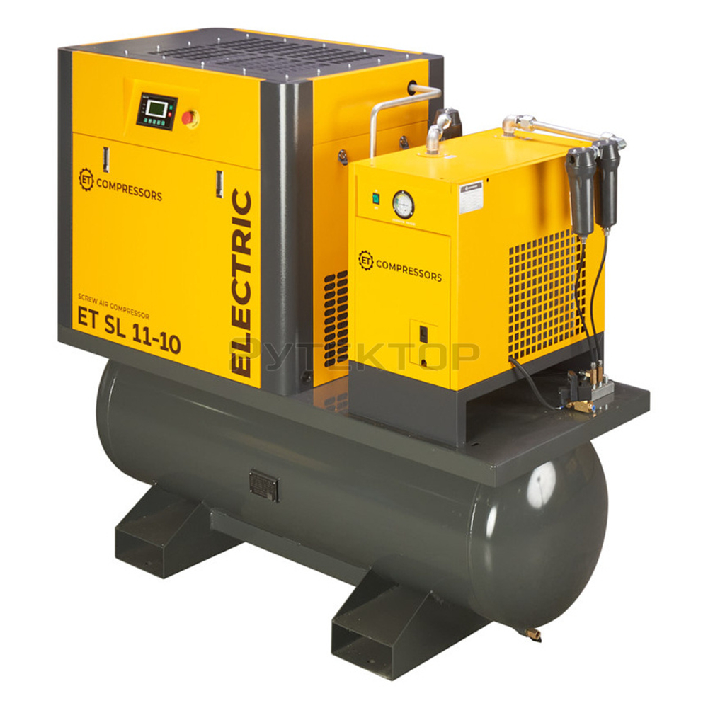 Компрессор винтовой с ресивером и осушителем ET SL 11-10-410 ES (IP55)