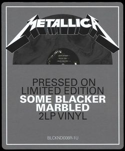 Metallica. Metallica (coloured) (2LP) Новая запечатанная виниловая пластинка Металлика. Черный альбом