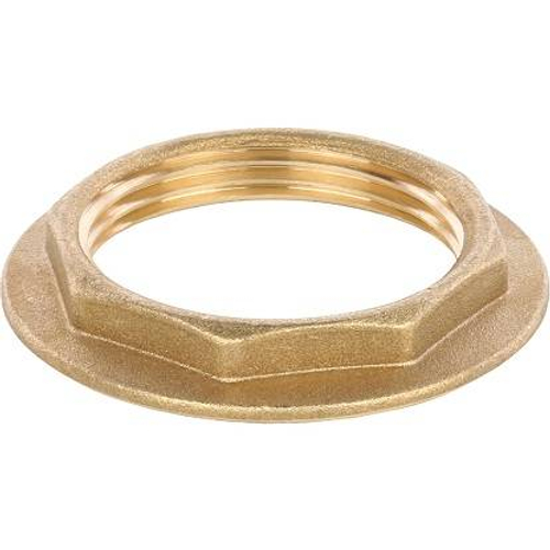 Контргайка 20 (3/4") с бортиком, латунь