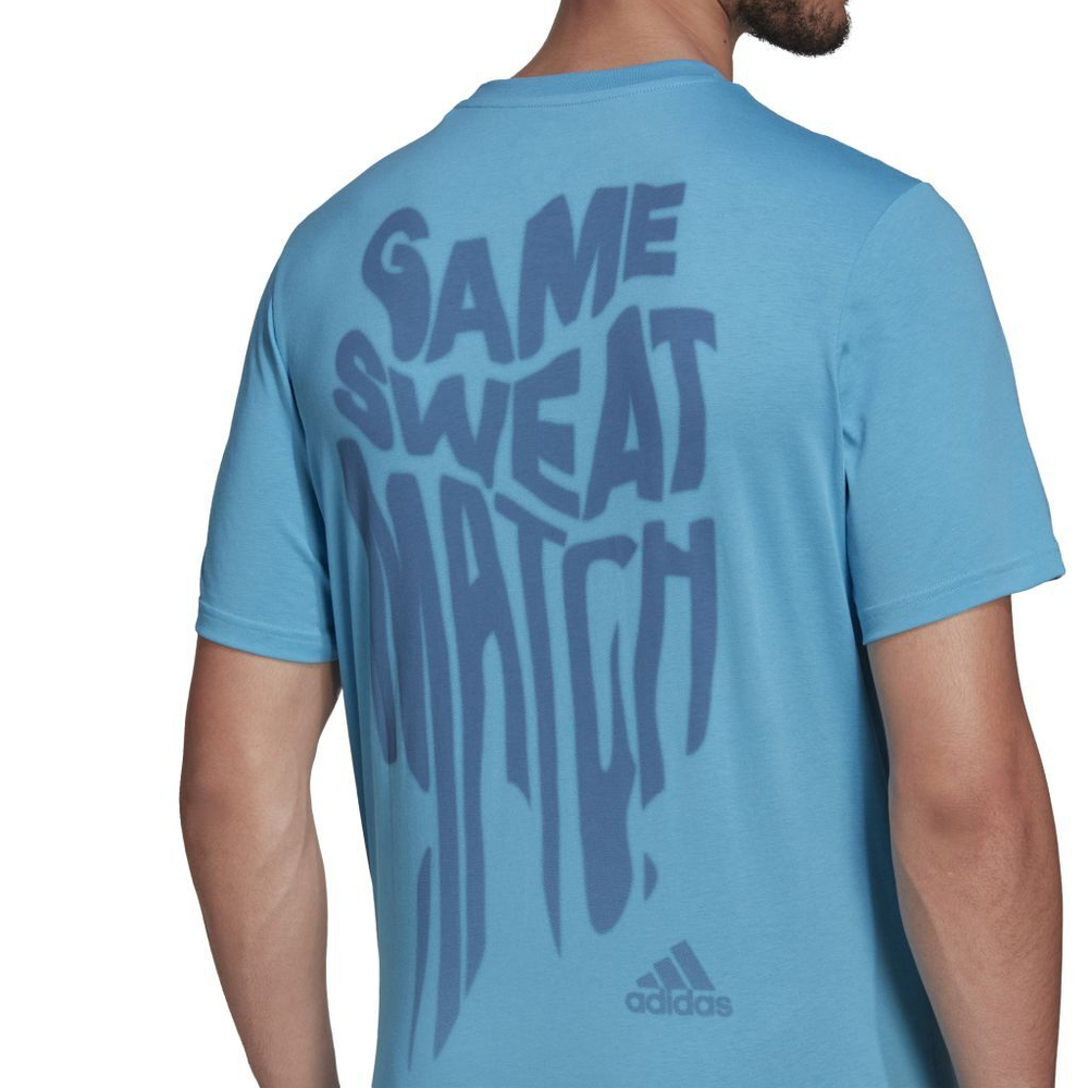 Футболка мужская теннисная Adidas Ten Game M - blue
