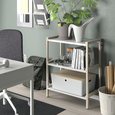 Контейнер IKEA KUGGIS (КУГГИС), Пластик, Белый, 37x54x21 см