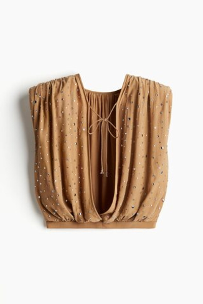 Топ со стразами - H&M