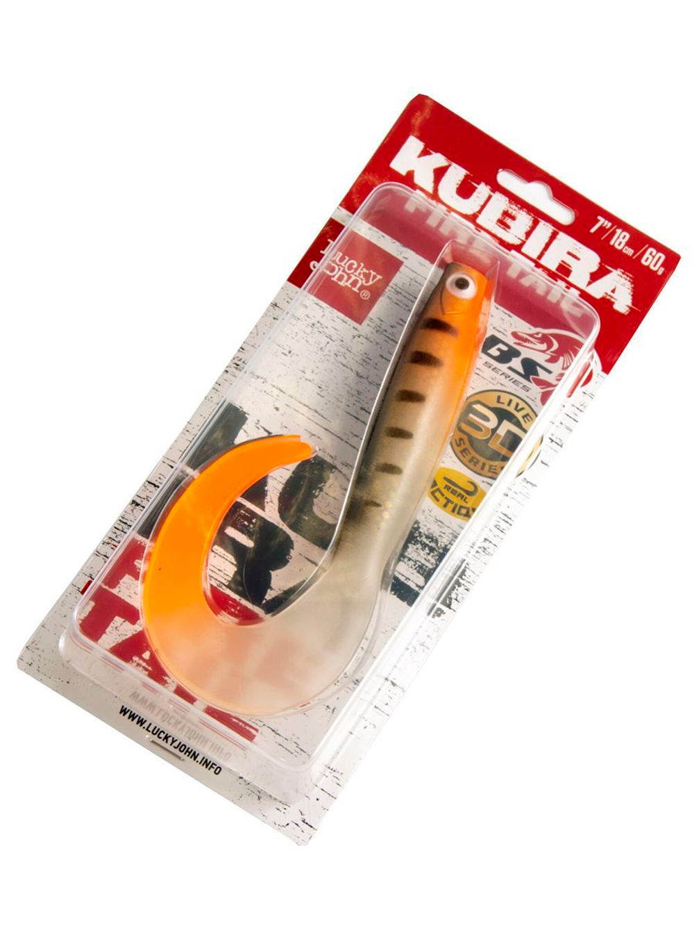 Твистер LJ 3D BBS Series KUBIRA FIRE TAIL 9,0in (22,86)/PG43 1 шт. в упак.