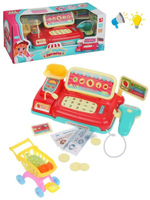 Игровой набор "Магазин" свет/звук, с аксесс. 9 шт. на бат., коробка 313-1