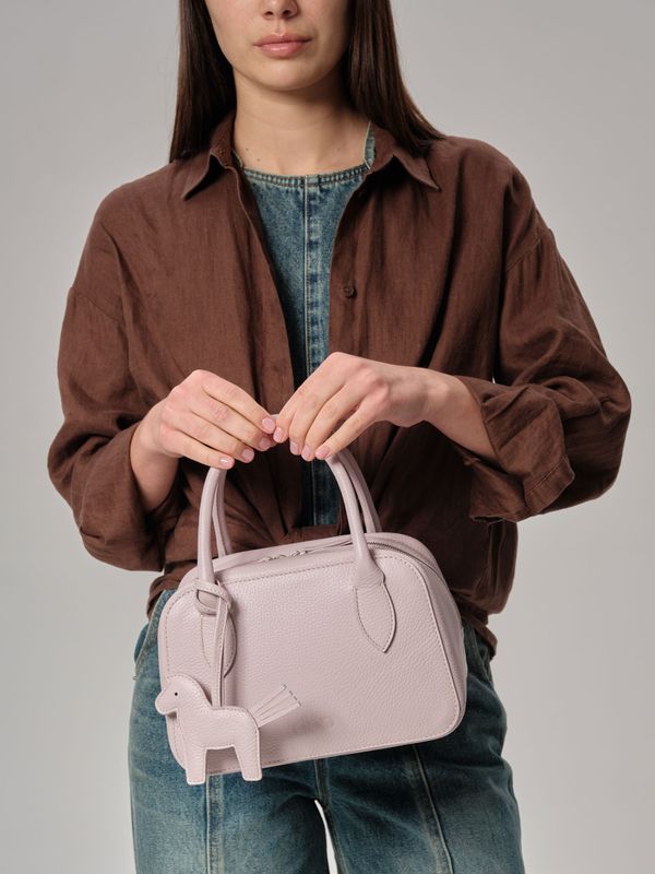 Кожаная сумка Polly summer DBR 31401 розовый дым