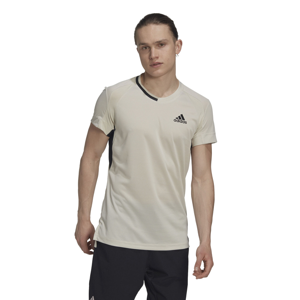 Мужское теннисное поло adidas US Series T-Shirt Men - Cream