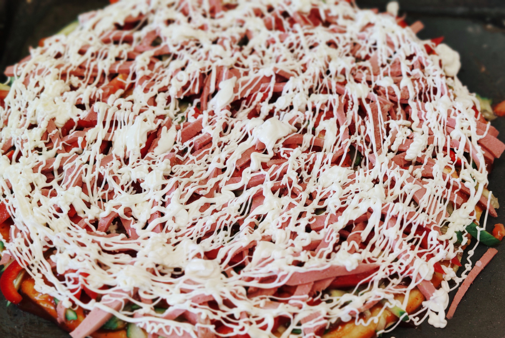 Домашняя пицца с курицей