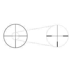 Прицел Gaut Quartz 1-4x24, сетка 65, без подсветки - прицельная сетка 65
