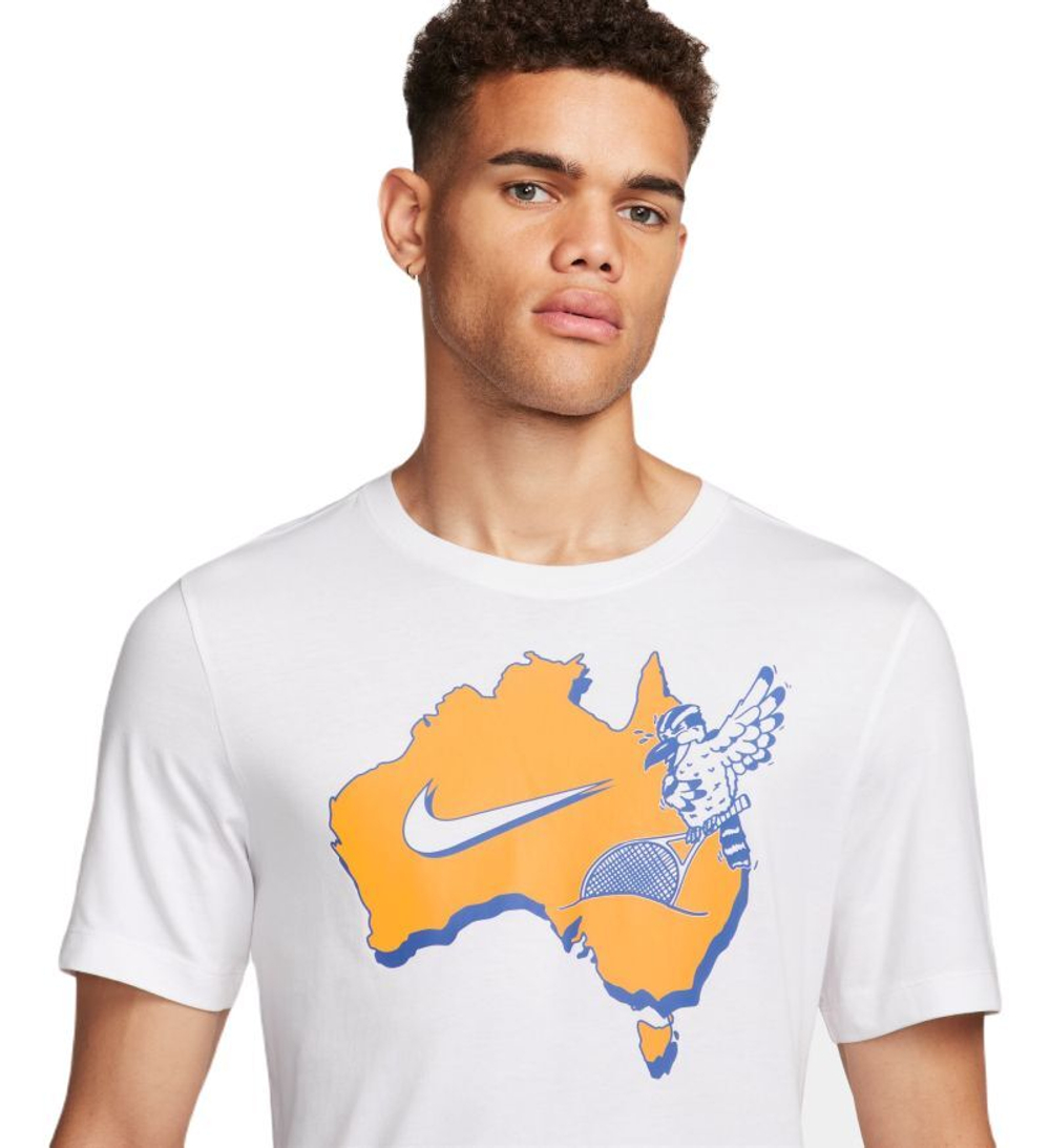 Мужская теннисная футболка Nike Court Tennis T-Shirt - white