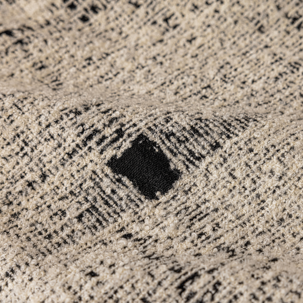 Шерстяная портьерная ткань «Pearl Tweed» — натуральная шерсть с мелким твидовым переплетением в светлой гамме
